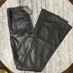 BLANK NYC Vegan Leather Flared Pants - Stand Out